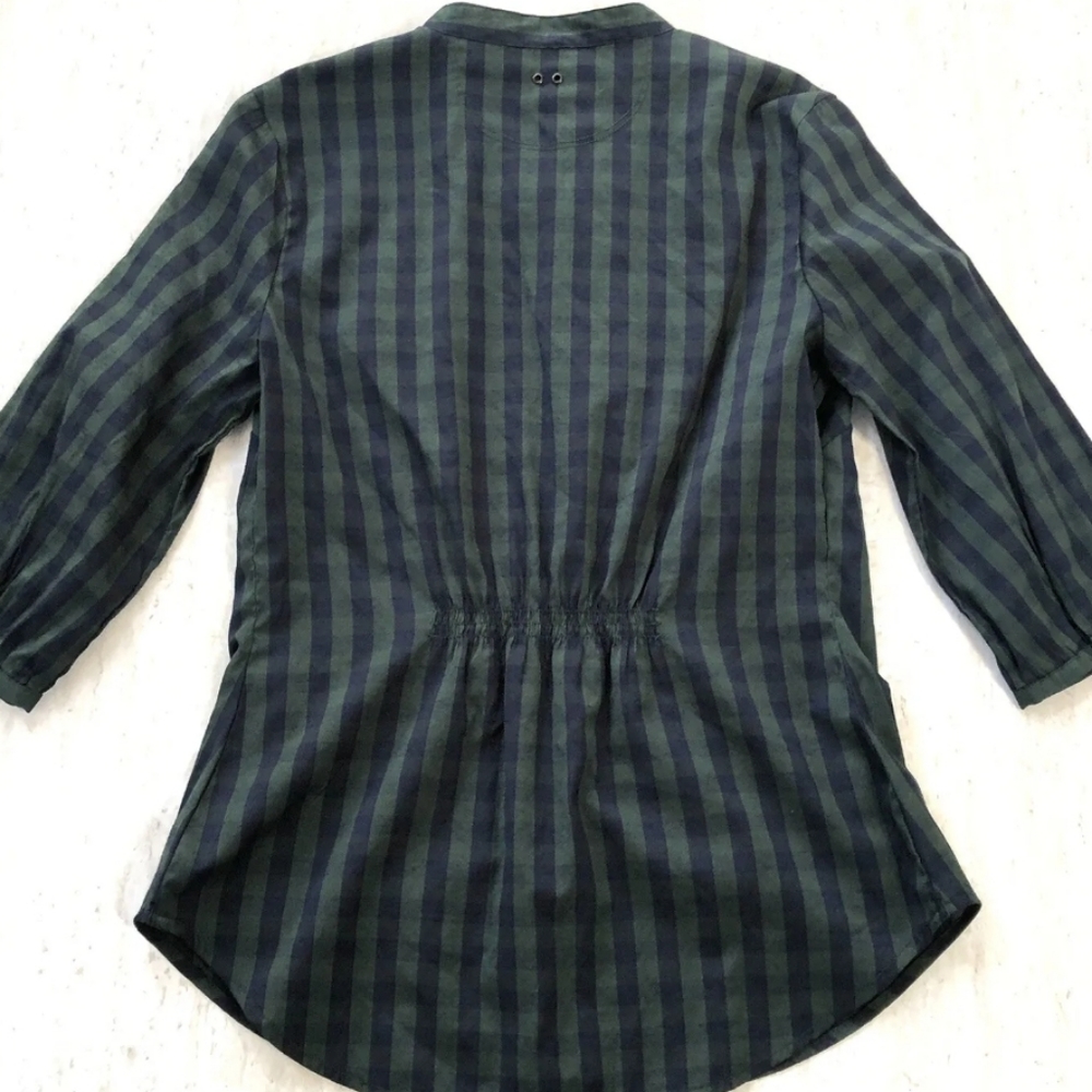 Converse Ruffled Striped Button Down Top - Picture 12 of 17